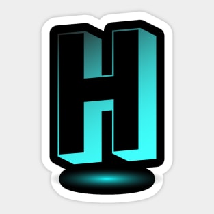 Letter H Letter Art Sticker